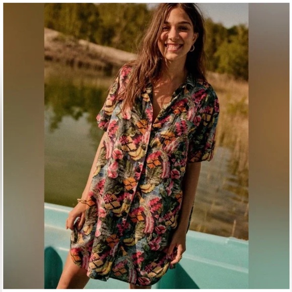 Sezane Dresses & Skirts - Sezane Sofia dress, black tropics, S